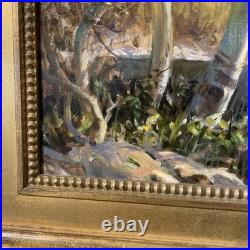 VTG Landscape Oil Painting Provo River Mountains & Autumn Trees. Signed