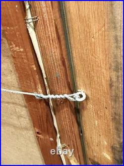 VTG MCM Original European Impasto Style O/C Rocky Mountain Landscape, Signed