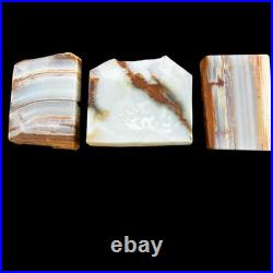 VTG Native American Indian Chief Painting Set On Slab Southwestern Decor Signed