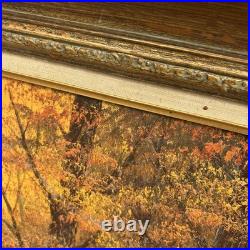 VTG OIL ON CANVAS PAINTING signed Hampton Forest Stream ORIGINAL LANDSCAPE
