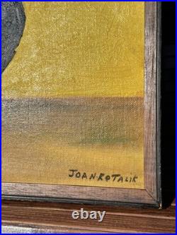 VTG OOAK 1971 Original Oil Painting Impasto Floral Still Life 16x20 Bright Bold