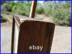 VTG Oil PAINTING Landscape House MOUNTAIN Tree Framed CANVAS ART Sign ARROYO