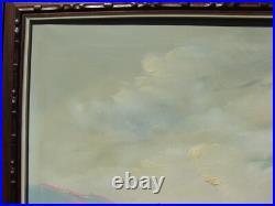 VTG Oil PAINTING on CANVAS Framed CANVAS ART Signed ARROYO