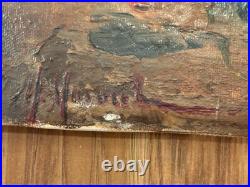 VTG Oil Painting Floral Still Life Signed 1940s Flowers in Vase 10x9 Unframed US VTG Oil Painting Floral Still Life Signed 1940s Flowers in Vase 10x9 Unframed US