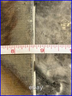 VTG Oil Painting Floral Still Life Signed 1940s Flowers in Vase 10x9 Unframed US