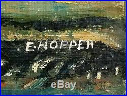 VTG Original E Hopper SIGNED My 1938 Coca Cola Truck Oil On Canvas Painting NR