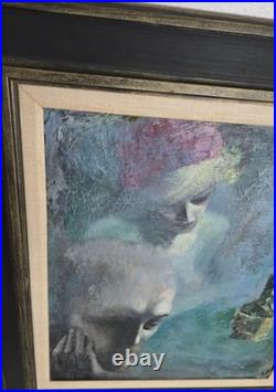 VTG Original Signed Irv Docktor Complex Abstract Textured Framed Canvas Painting VTG Original Signed Irv Docktor Complex Abstract Textured Framed Canvas Painting