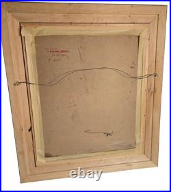 VTG Original Signed Irv Docktor Complex Abstract Textured Framed Canvas Painting