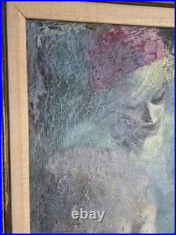 VTG Original Signed Irv Docktor Complex Abstract Textured Framed Canvas Painting VTG Original Signed Irv Docktor Complex Abstract Textured Framed Canvas Painting