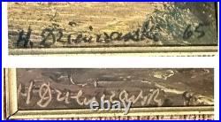 VTG Pair Oil Paintings Impasto H. Dzierzynski Attrib Andre Dzierzynski c. 1965 VTG Pair Oil Paintings Impasto H. Dzierzynski Attrib Andre Dzierzynski c. 1965