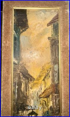 VTG Pair Oil Paintings Impasto H. Dzierzynski Attrib Andre Dzierzynski c. 1965 VTG Pair Oil Paintings Impasto H. Dzierzynski Attrib Andre Dzierzynski c. 1965