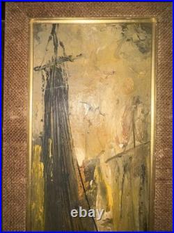 VTG Pair Oil Paintings Impasto H. Dzierzynski Attrib Andre Dzierzynski c. 1965 VTG Pair Oil Paintings Impasto H. Dzierzynski Attrib Andre Dzierzynski c. 1965