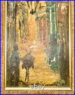 VTG Pair Oil Paintings Impasto H. Dzierzynski Attrib Andre Dzierzynski c. 1965 VTG Pair Oil Paintings Impasto H. Dzierzynski Attrib Andre Dzierzynski c. 1965