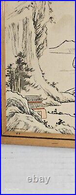 VTG Prestine 1950s Japanese Painting Matthew 1128 Signed & Story On Back Who