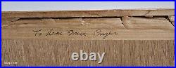 VTG Prestine 1950s Japanese Painting Matthew 1128 Signed & Story On Back Who