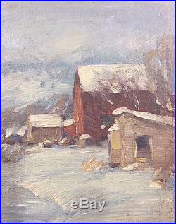 Vtg Signed Orig Oil Painting Landscape By American Impressionist Ivan Summers