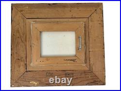 VTG Signed Original Still Oil Painting Roses In Gold Frame By David 16.5 x 18