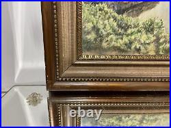 VTG. Watercolour Painting Landscape Impressionist Style Signed