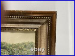 VTG. Watercolour Painting Landscape Impressionist Style Signed