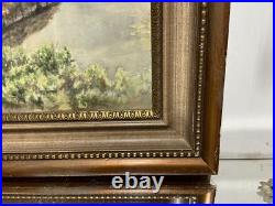 VTG. Watercolour Painting Landscape Impressionist Style Signed