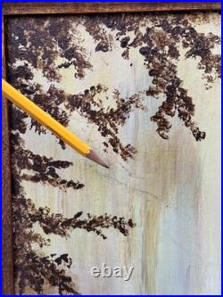 Valence Frantz Signed Landscape Oil Painting Fall Autumn Tree Foliage Vintage