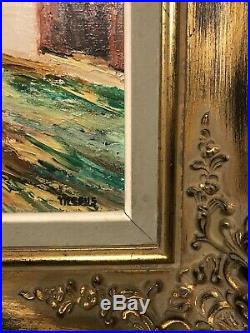 Very Large Old Vintage Oil Painting, Ornate Frame