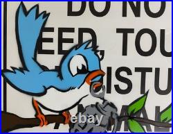 Very Vintage Rare Banksy Original spray stencil Street Sign Painting 2015