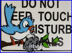 Very Vintage Rare Banksy Original spray stencil Street Sign Painting 2015