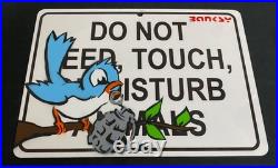 Very Vintage Rare Banksy Original spray stencil Street Sign Painting 2015