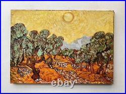 Vincent van Gogh Oil on Canvas Painting Signed and Stamped UnFramed VTG ART