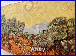 Vincent van Gogh Oil on Canvas Painting Signed and Stamped UnFramed VTG ART