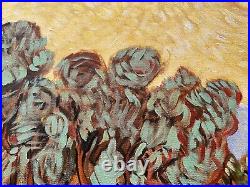 Vincent van Gogh Oil on Canvas Painting Signed and Stamped UnFramed VTG ART