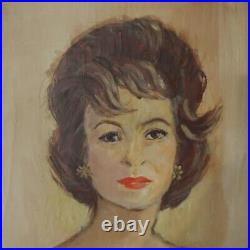 Vintage1962 Russell Swanson SIGNED Beautiful Lady Original Oil Painting 61 by 36