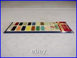 Vintage 16 Eureka Quick Dry Enamel Paints Celluloid Color Chart Display Sign