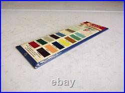 Vintage 16 Eureka Quick Dry Enamel Paints Celluloid Color Chart Display Sign