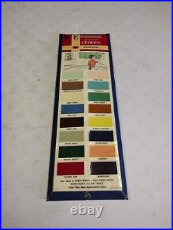 Vintage 16 Eureka Quick Dry Enamel Paints Celluloid Color Chart Display Sign