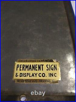 Vintage 16 Eureka Quick Dry Enamel Paints Celluloid Color Chart Display Sign