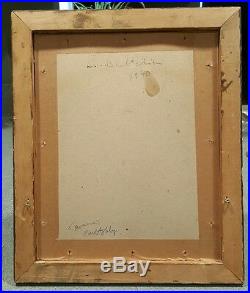 Vintage 1940 Early American Abstract Expressionist Henry Botkin Painting Ny Sc