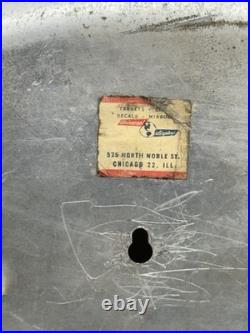 Vintage 1940's Great Lakes Paints Light Up Advertising Clock Sign Not Working