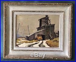 Vintage 1940's Tom Roberts Framed Oil Painting Signed