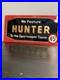 Vintage 1950s Hunter Whiskey 45¢ Price Sign Reverse Painted