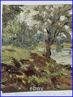 Vintage 1952 Russian Impressionist Oil Painting by A. A. Lopatkin Signed Unframed