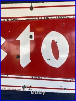 Vintage 1960 Firestone Bowtie Porcelain Painted Metal Sign 106.5 x 35