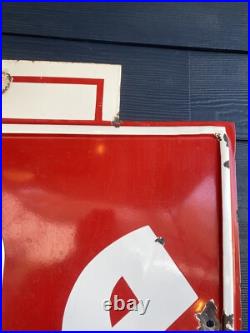 Vintage 1960 Firestone Bowtie Porcelain Painted Metal Sign 106.5 x 35