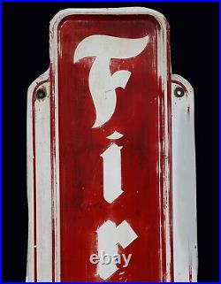 Vintage 1960 Firestone Porcelain Painted Metal Sign 71 x 15.5