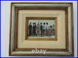 Vintage 1960's Regionalism Panting Modernism Rome Small Gem People Watching