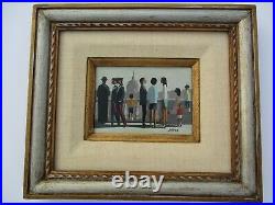 Vintage 1960's Regionalism Panting Modernism Rome Small Gem People Watching