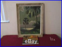 Vintage 1960's Sam Newton Florida Highwaymen, Upsom 27x21