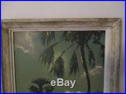 Vintage 1960's Sam Newton Florida Highwaymen, Upsom 27x21