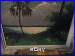 Vintage 1960's Sam Newton Florida Highwaymen, Upsom 27x21